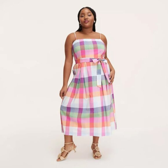Kate Spade Plaid Midi Dress - Picture 3 of 10